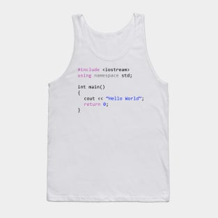 Hello world - First program in Computer science Tank Top